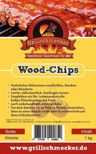 Räucher Chips von Grillschmecker 1kg Kirsch