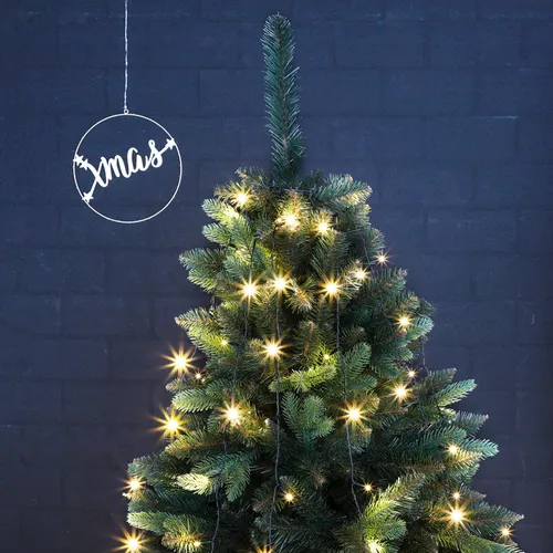 LED Lichterkette Baumbeleuchtung 200 cm warm-weiß 160 LEDs Timer (76540)
