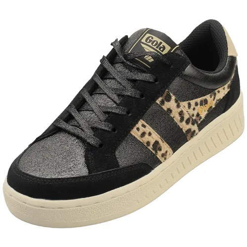 Gola SUPERSLAM BLAZE Damen Sneaker Schwarz Leopard - 39 EU - Trendige Damen Sneaker in Schwarz mit Leopardenmuster. Perfekt für den Alltag und Beruf, bieten Komfort und Stil in einem. Ideal für modebewusste Frauen!