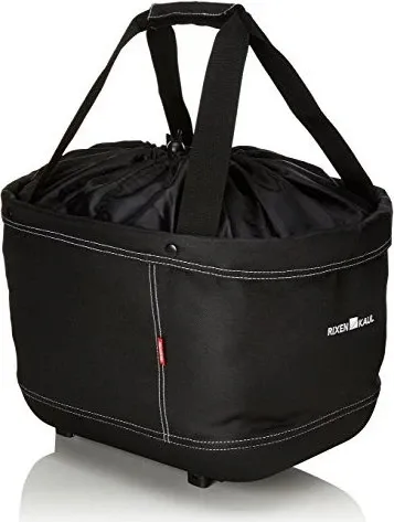 KLICKFix Unisex-Adult Alingo GT für Racktime Fahrradkorb - Schwarz, 41 x 29 x 24 cm, robustes Nylon und inklusive Racktime-Adapter für einfache Montage