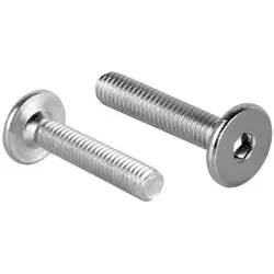 Prima-Online Schraube Flachkopfschrauben Möbelschrauben Möbelverbinder M6 ISK 4mm Typ KF 30 mm