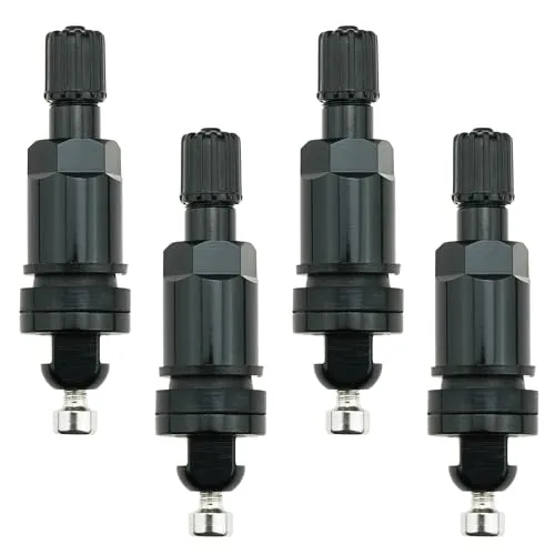 4x RDKS-21 Ventil Satz TPMS Ersatzventil Reifendrucksensor für TESLA 3 S X Y (schwarz)