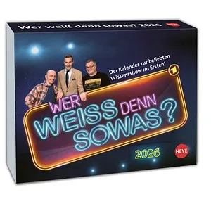 Heye Wer weiß denn sowas? Tagesabreißkalender 2026 - Kalender mit 320 Seiten voller spannender Quizfragen und wissenswerter Informationen, perfekt für Wissensliebhaber und Spaßvögel.