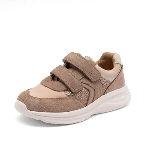 bisgaard Sneakers in Hellbraun/Rosa, Größe 32 - Sneaker für Kinder mit Klettverschluss, gepolstertem Schaftrand und verstärkten Kappen für optimalen Halt und Komfort.