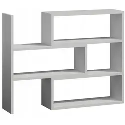 Matkam Möbel Bücherregal, Weiß, 80x110x28 cm