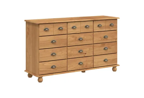 vidaXL Schubladenkommode Braun 79 x 40 x 133.5 cm in braun von vidaXL