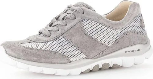 Gabor Damen Low-Top Sneaker – Bequeme Freizeitschuhe mit Wechselfußbett - Damen-Sneaker mit flacher Sohle und Wechselfußbett für optimalen Tragekomfort, ideal für Freizeitaktivitäten und lässige Looks.