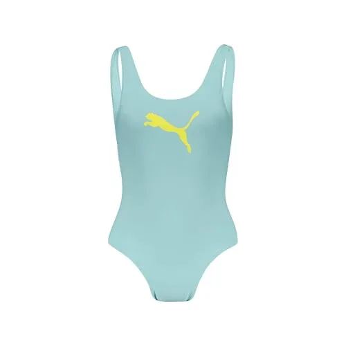 PUMA Badeanzug SWIM WOMEN SWIMSUIT – Komfortabler Style in Mint - Badeanzug für Damen in mint, mit bequemen Trägern und Logo-Branding. Ideal für den Schwimmunterricht oder entspannte Tage am Strand.