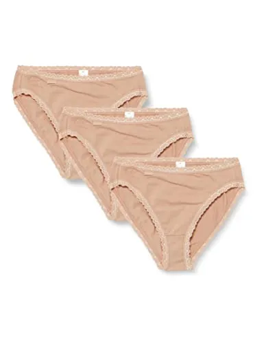 Sloggi Damen sloggi 24/7 Cotton Lace Tai C3P, BRUSH, 46 in beige von sloggi