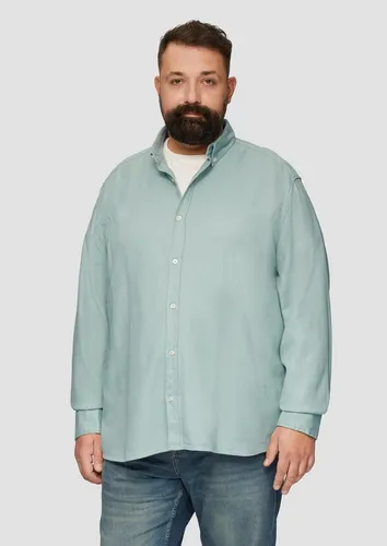 s.Oliver Langarmhemd mit Button-Down-Kragen - Hochwertiges Herrenhemd aus 100% Baumwolle, Regular Fit für optimalen Tragekomfort, ideal für Business und Freizeit.