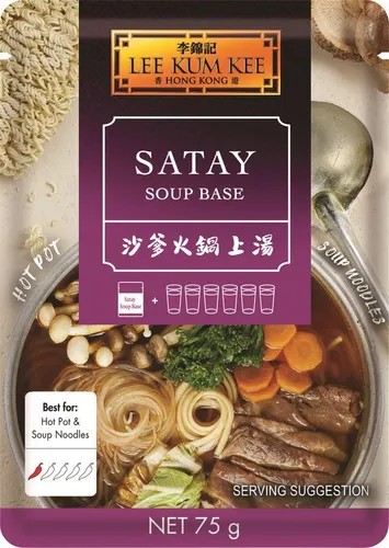 LEE KUM KEE Suppenbasis für Satay-Hot-Pot 75g | chinesisches Fondue | Feuertopf