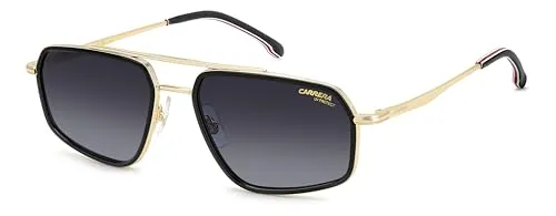 Carrera Unisex 338/S Sonnenbrille, Gold/Schwarz, 58 von Carrera