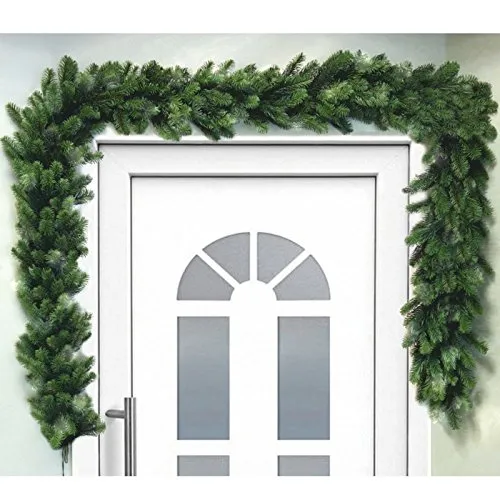 DILUMA | Weihnachtsgirlande 270 cm Voll-PE Tannengirlande Spritzguss Tannenzweig Girlande Weihnachtsdeko wie echt