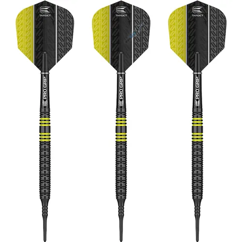 Target Soft Darts Vapor8 Black Yellow Softtip Darts Softdart 19 g Dartpfeil Set