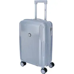 DYX 4 Rollen Koffer S 56 cm Palermo - Silber - Der DYX Koffer S „Palermo“ in Silber ist ideal als Handgepäck mit TSA-Zahlenschloss für sicheres Reisen. Vier drehbare Rollen und ein praktischer Zwei-Wege-Reißverschluss sorgen für höchsten Komfort.