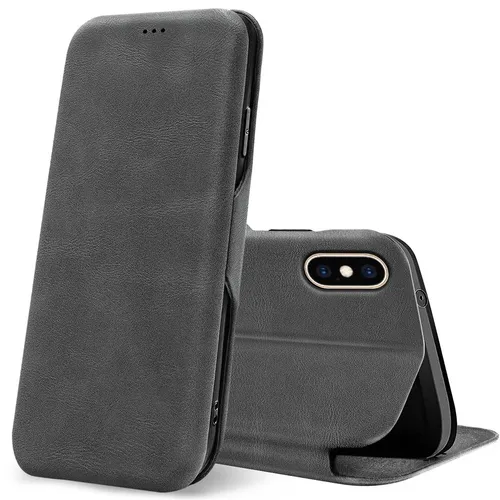 Für Apple iPhone XS Max Style Handy Hülle Schutz Tasche Flip Case Klapphülle