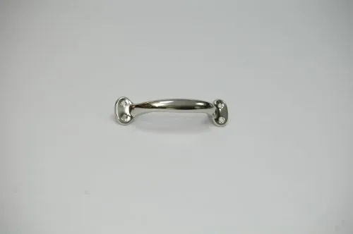 Griff Möbelgriff Schrankgriff Hohlgriff Stahlblech vernickelt 140mm