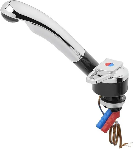 Moritz Elektrischer Wasserhahn für Camper – Einhandmischer 12 V - Elektrischer Wasserhahn für Wohnmobile und Boote, mit integriertem Microschalter für einfache Steuerung. Modernes Design, langlebig und ideal für begrenzte Einbauräume.