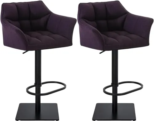 CLP 2er Set Barhocker Damaso in lila von CLP
