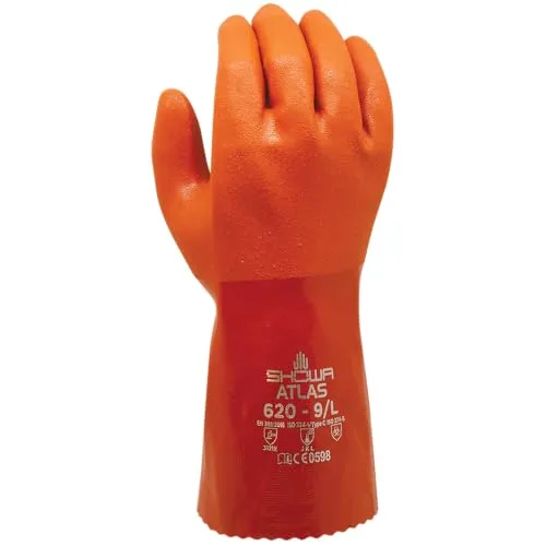 SHOWA 620 PVC – Beschichtung, Chemie, Orange, 8/M