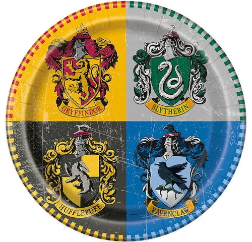Unique Industries Inc. Einwegteller Harry Potter Partyteller 8 Stück für den Kindergeburtstag