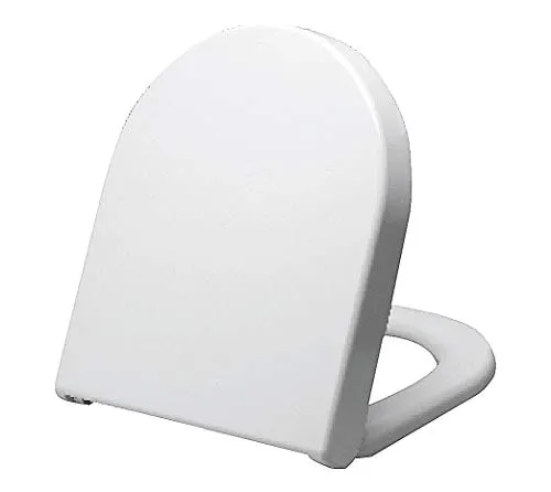 Grünblatt WC Sitz 515153 für Duravit Starck 3, Duroplast, Metal Scharnieren mit hydrulischer Absenkautomatik, weiß