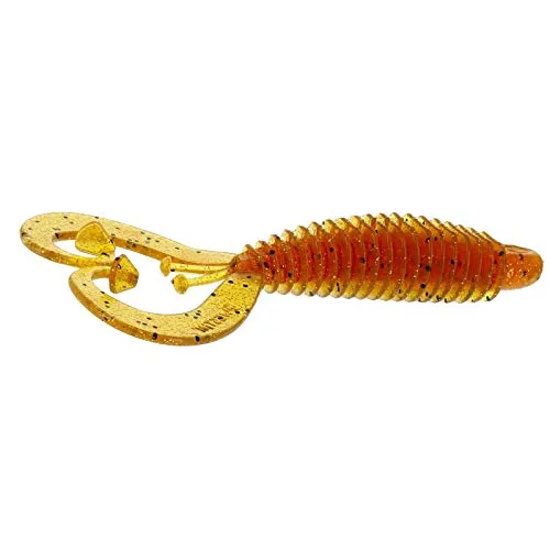 Westin RingCraw Curltail 9cm 6g - 5 Gummiköder, Farbe:Motoroil Pepper