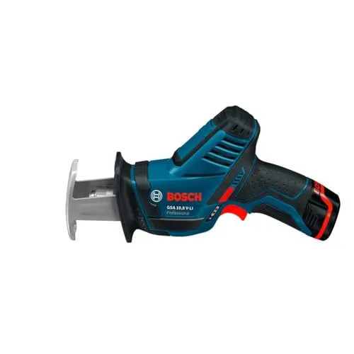 Bosch Professional 12V Akku Säbelsäge GSA 12V-14 - kleinste professionelle Universalsäge, ideal für Holz, Metall und Kunststoff, inkl. 2 Sägeblätter
