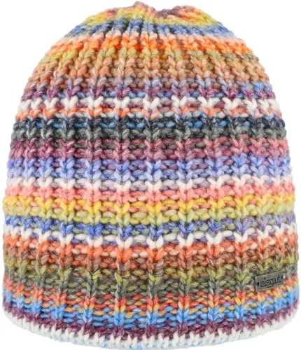 Eisglut Damen Naylal Strickmütze - Modisch und Warm, Weiss, One Size - Hochwertige Strickmütze von Eisglut, gefertigt aus einer pflegeleichten Garnmischung. Mit weichem Microfleece-Innenband und modischem Kunstfellbommel für zusätzlichen Komfort und Stil.