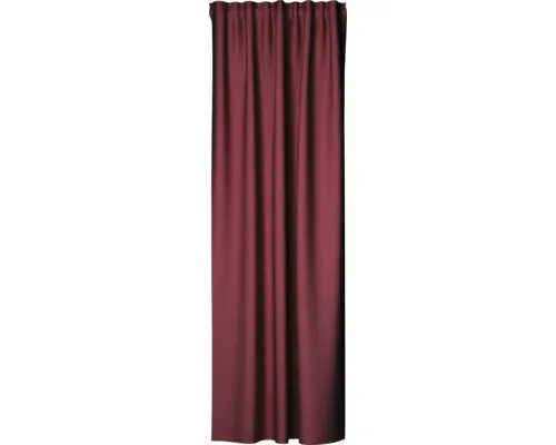 Vorhang mit Gardinenband Galdin bordeaux 140x245 cm