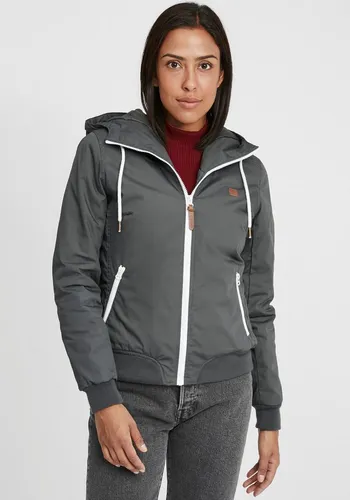 OXMO OXTila Damen Übergangsjacke mit Kapuze - Funktionsjacke für jede Jahreszeit, mittlere Fütterung und nachhaltige Materialien für einen umweltbewussten Stil.