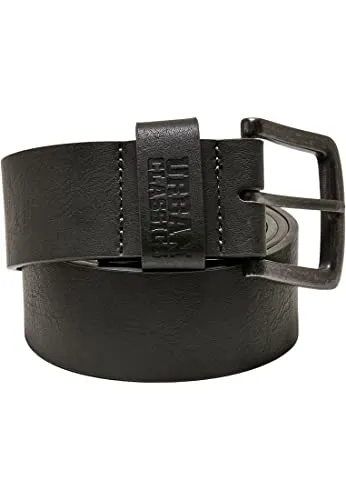 Urban Classics Unisex Leather Imitation Belt darkgrey, M