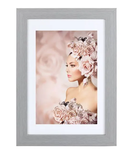 IDEAL TREND Bilderrahmen Bilderrahmen Holz Rahmen Plexi Acryl Collage Wanddeko Poster quadratis, für 1 Bilder (1 St), bruchsicheres Kunststoffglas