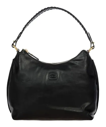 Bric's Schultertasche Volterra aus Leder - Schultertasche aus hochwertigem Leder mit praktischem Reißverschluss und vielseitigem Tragegurt. Ideal für stilbewusste Trendsetter, die Funktionalität und Eleganz schätzen.