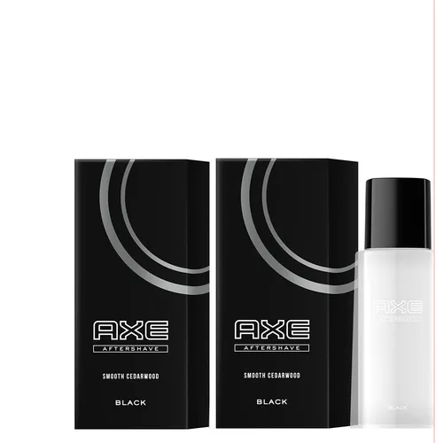 AXE Black After Shave 2x100ml - After Shave für Herren mit modernem Cedarwood-Duft, ideal für einen frischen und eleganten Start in den Tag.
