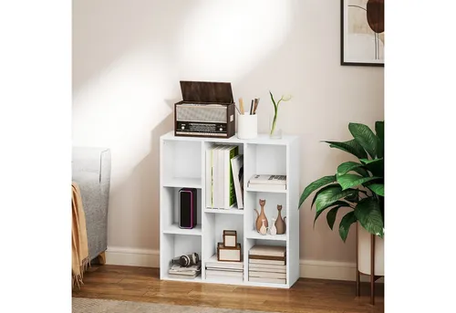 HOMCOM Bücherregal Standregal mit 8 Ebenen