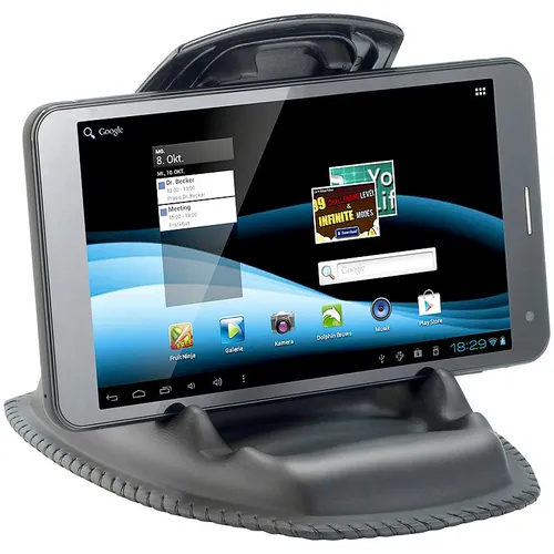 Lescars Gerätehalterung: Universal-Mobilgeräte-Halterung für Armaturenbrett