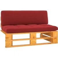 vidaXL Garten-Mittelsofa Paletten Honigbraun