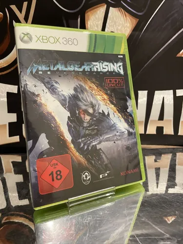 Metal Gear Rising: Revengeance für Xbox 360 - Actiongeladenes Hack-and-Slash-Spiel von Konami, USK ab 18 Jahren, ideal für Fans von intensiven Kämpfen und packender Story.
