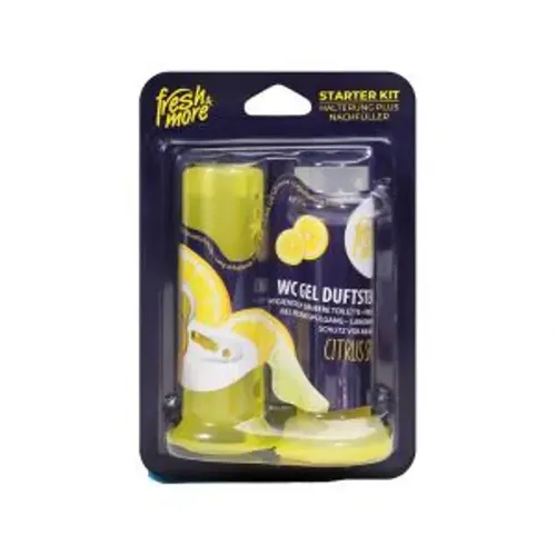 WC-Duftspüler Fresh & More Duftstempel Starter Kit Citrus 1x42 ml Nachfüller Citrus Splash, 1x Duftstempel