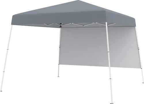 COSTWAY Pop up Pavillon 3x3m - Faltpavillon mit Seitenwand - Pavillons & Partyzelte, ideal für verschiedene Outdoor-Aktivitäten mit hervorragendem Sonnenschutz dank hochwertigem Oxford-Gewebe und einfacher Pop-up-Montage.