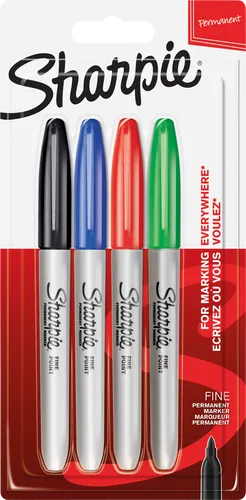 SHARPIE 1985858 - Permanent Marker, F, Sharpie Creative, Set, 4 Farben