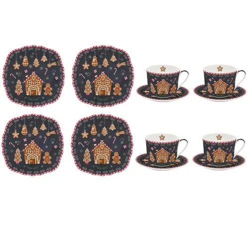 tlg. Kaffeeservice GINGERBREAD Lebkuchenmännchen 12-teilig