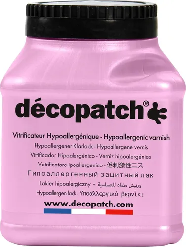 Décopatch VAHY180AC - Flasche Hypoallergener Klarlack Schutzlack, für alle Oberf