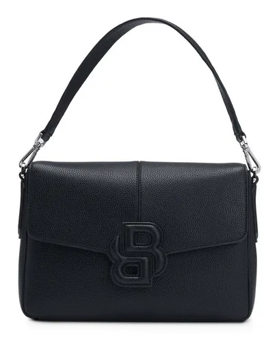 Damen Schultertasche ANETT SADDLE universal in schwarz von BOSS