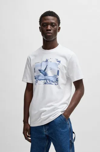 BOSS Te_Dunetrace 10262528 01 - Hochwertiges Herren T-Shirt aus 100% Baumwolle, ideal für einen lässigen Look und hohen Tragekomfort.