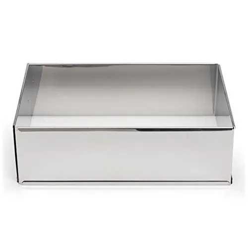 Patisse Backrahmen Verstellbar aus Edelstahl, Silber