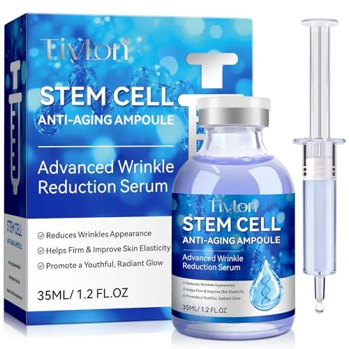 Stammzellenserum für Gesicht und Körper, Microneedling Serum Anti-Aging Ampulle zur Faltenreduzierung und Hautstraffung, feuchtigkeitsspendende Gesichtsessenz zur Anwendung mit und ohne Micro Needling
