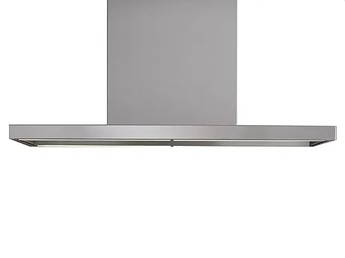 berbel Inselhaube Smartline BIH 100 ST 1020629 - Dunstabzugshaube aus Edelstahl mit 7 Jahren Garantie, eleganter teleskopierbarer Kamin und warm-weißen LEDs für ein stilvolles Küchenambiente.