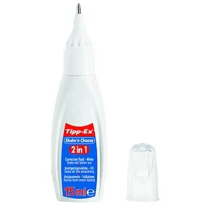 Tipp-Ex 901732 Korrekturstift Shake n Choose 2 in 1 - 15 ml, präzise Korrekturen in Weiß für fehlerfreies Schreiben